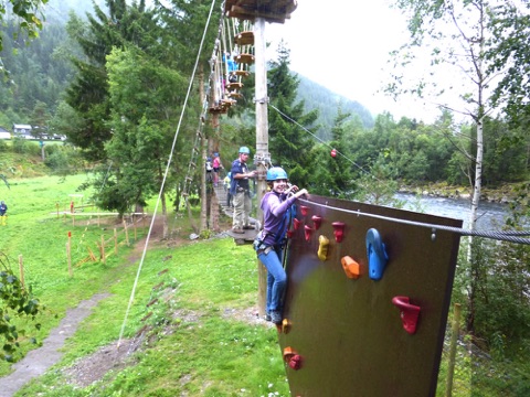 Valldal Activity Park climbing wall